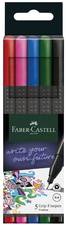 FABER-CASTELL Fineliner GRIP FINEPEN, 5er Kartonetui