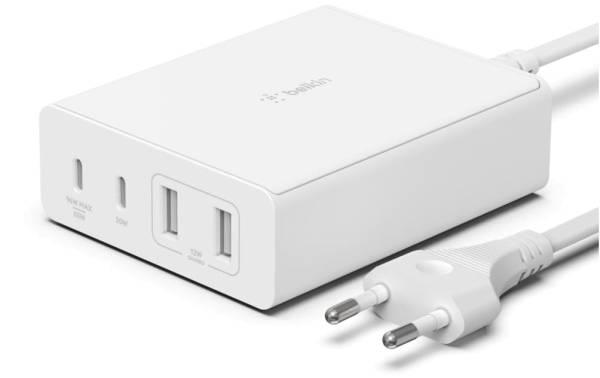 Belkin Boost Charge 108W 4-Port GaN Charger – white