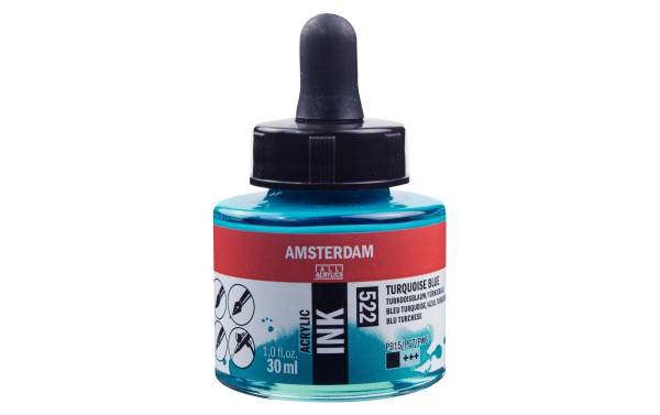 Amsterdam Acryltinte 30 ml, Türkisblau