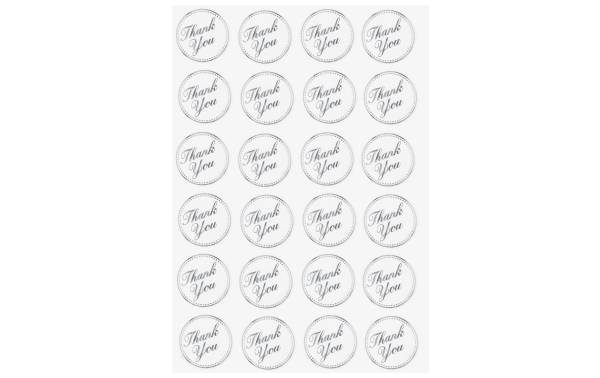 HobbyFun Motivsticker Thank you 1 Blatt