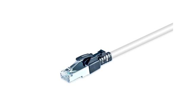 Wirewin Patchkabel Securelock Cat 6A, S/FTP, 0.3 m, Grau