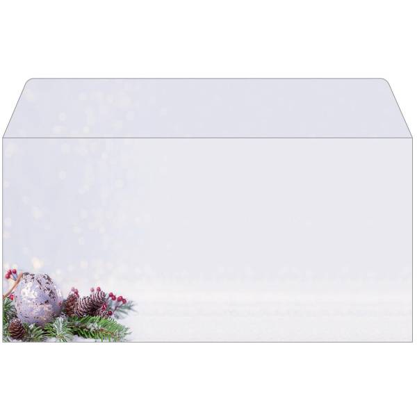 SIGEL Weihnachtsumschlag 11x22cm DU443 Charmful Christmas 25 Stück