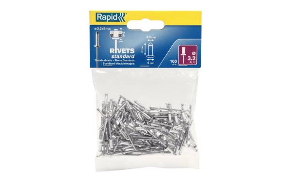 Rapid Blindnieten Standard Ø 3,2 x 8 mm