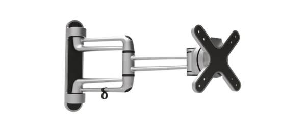 PureMounts Wandhalterung PM-STYLE-23C Schwarz/Silber