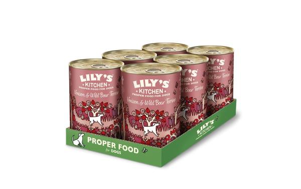 Lily's Kitchen Nassfutter Terrine Hirsch & Wildschwein, 6 x 400 g