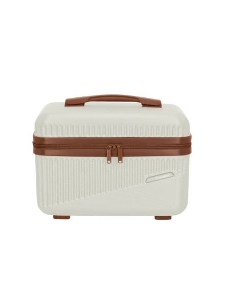 Travelite BALI Beautycase, Weiss/Cognac