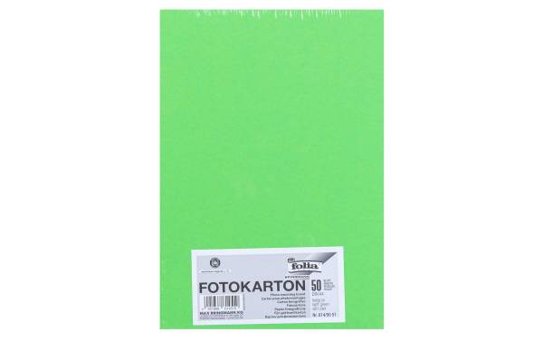 folia Fotokarton, DIN A4, 300 g/qm, hellgrün