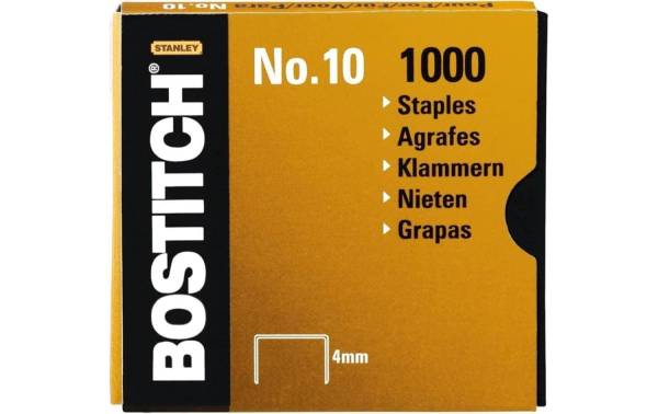Heftklammern 4mm 1000 Stück BOSTITCH NO-10-1M