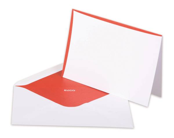Couverts/Karten Prestige C6/A6 2x5 Stück rot ELCO 71715.12