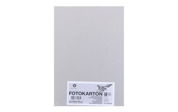folia Fotokarton, DIN A4, 300 g/qm, hellgrau