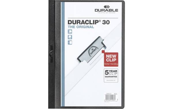 DURABLE Klemmhefter DURACLIP ORIGINAL 30, DIN A4, schwarz