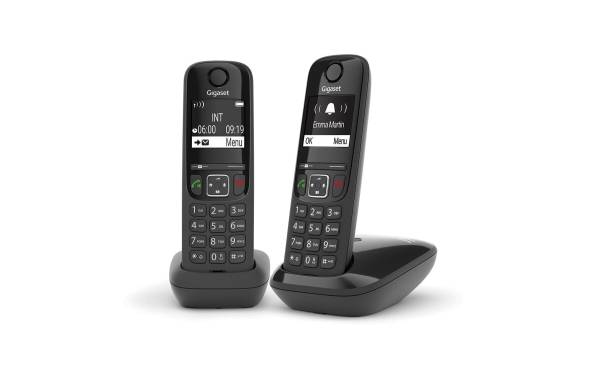 Gigaset Schnurlostelefon AS690 Duo Schwarz