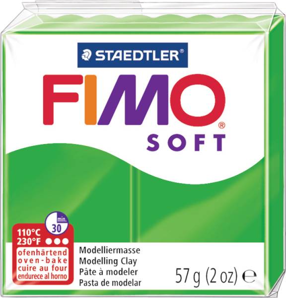 Knete Soft 57g grün FIMO 8020-53