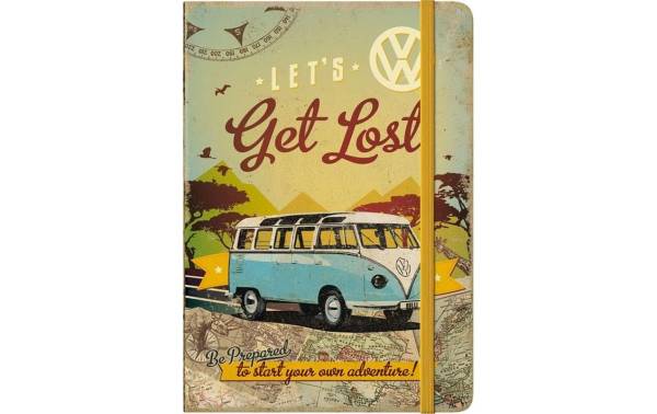 Nostalgic Art Notizbuch VW Bus A5, Dot, Mehrfarbig