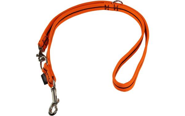 Grossenbacher Hundeleine 180 cm, 20 mm, Schwarz/Orange