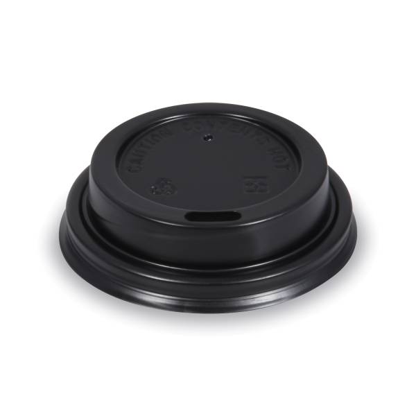 Domdeckel (PS) schwarz 62mm – 50 Stück