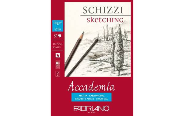 Fabriano Zeichenblock Sketching A4, 50 Blatt