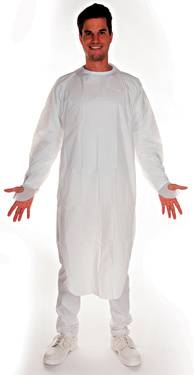 HYGOSTAR CPE-Untersuchungskittel, 50 my, XL, weiß