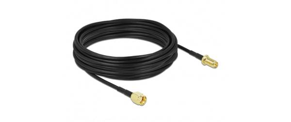 Delock Antennenkabel LMR/CFD100 RP-SMA zu RP-SMA, 10 m