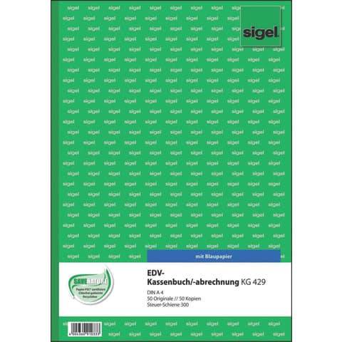 sigel Formularbuch "Kassenbuch EDV mit Steuerschiene 300"