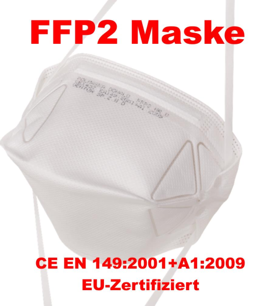 Oxyline Faltmaske DONALD FFP2 200 NR D faltbar ohne Ausatemventil – 1 Maske