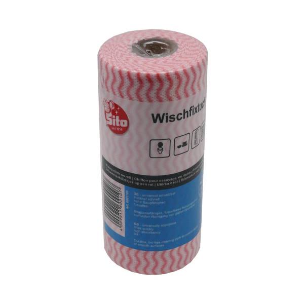 12x Sito Wischfixtuch Rolle ca. 40g/m² 50 Blatt rot 180x350mm