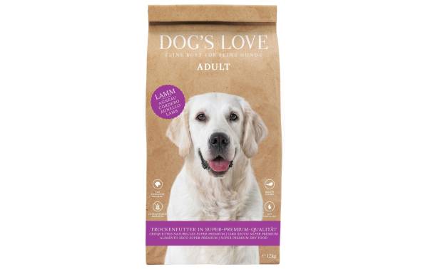 Dog's Love Trockenfutter Adult, Lamm, 12 kg