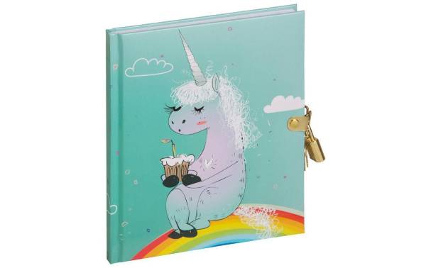PAGNA Tagebuch "Einhorn", 128 Blatt, mit Schloss