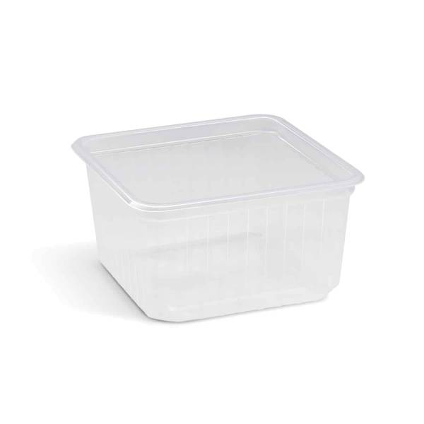 Quadroboxx (PP) klar 115 x 115 x 61 mm 500ml – 50 Stück