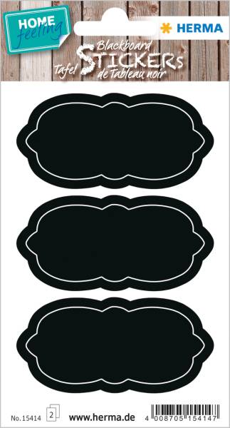 Sticker Home Wolke schwarz 6 Stück/2 Blatt HERMA 15414