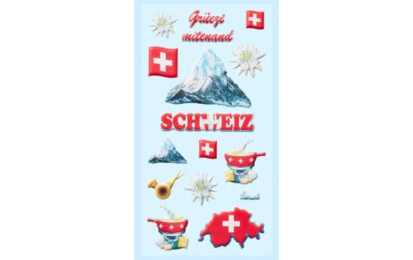 HobbyFun Motivsticker Schweiz 1 Blatt