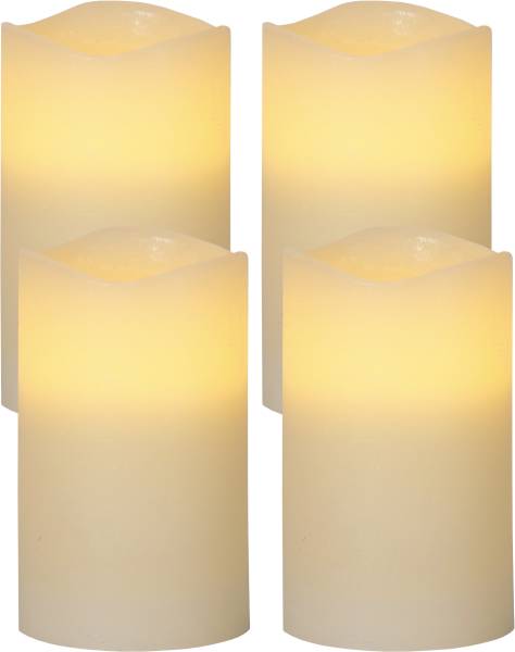 LED Pillar Kerze 4er Pack May