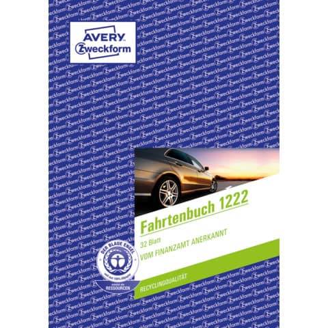 AVERY ZW. Zweckform Formularbuch "Fahrtenbuch", A5, 32 Blatt