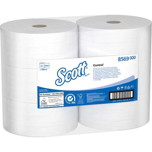 SCOTT Control Toilet Tissue, weiss