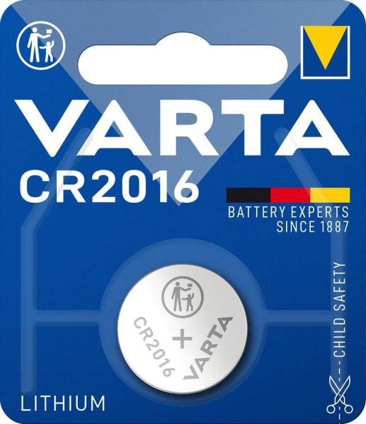 VARTA Lithium Knopfzelle 'Electronics', CR2016, 5er Pack