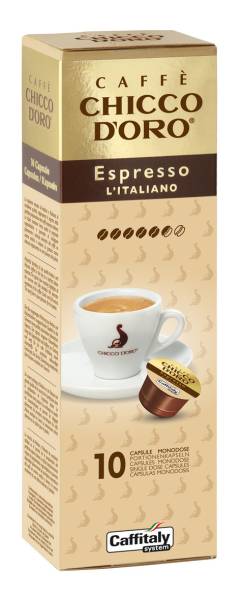 D&#039; Kaffee Caffitaly Espresso Italiano 10 Stück CHICCO 802017