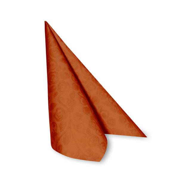 Serviette PREMIUM Dekor-R terrakotta 40 x 40 cm – 50 Stück