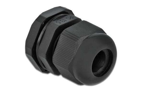 Delock Kabelverschraubung PG13.5, 24 mm 10 Stück, Schwarz