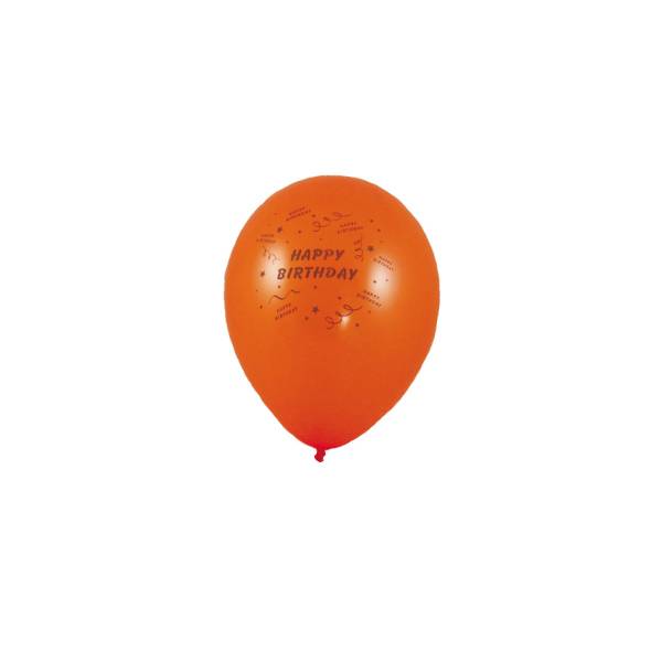 Luftballon -HAPPY BIRTHDAY- bunt gemischt 25cm M – 10 Stück
