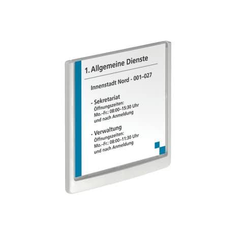 DURABLE Türschild CLICK SIGN, (B)149 x (H)148,5 mm, weiß
