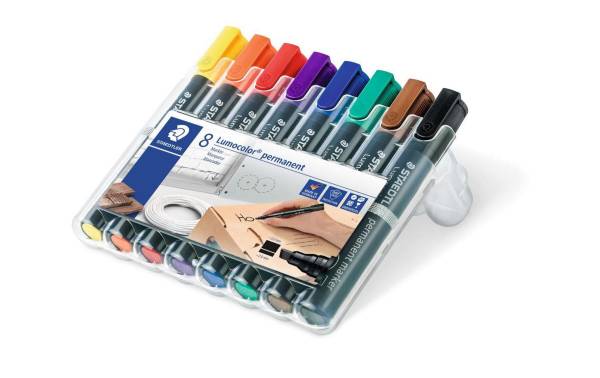 STAEDTLER Lumocolor Permanent-Marker 350, 8er Etui