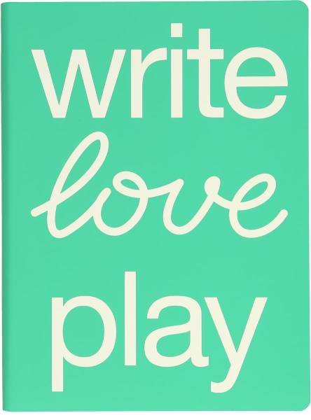 NUUNA Notizbuch Graphic L 56383 WRITE LOVE PLAY 256 Seiten