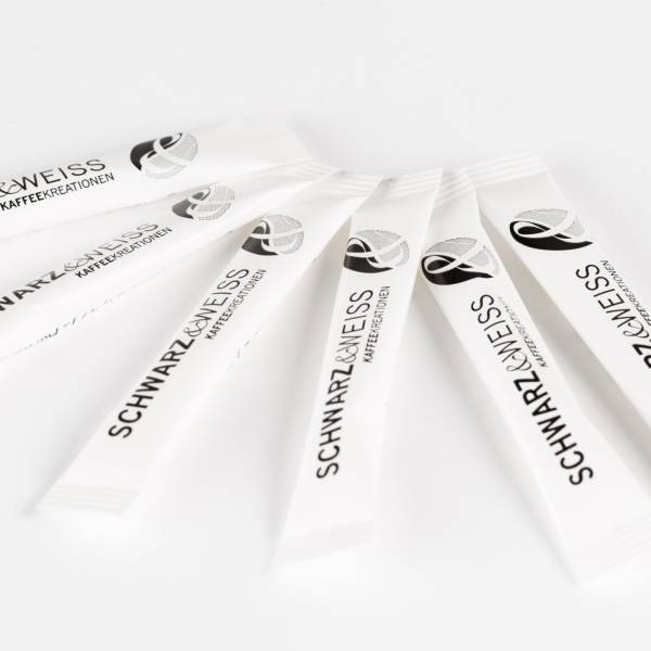 1000 Stück Zuckersticks à 4 Gramm – black&white-