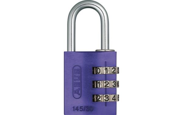 Abus Zahlenschloss 145/30 Lock-Tag Lila Aluminium