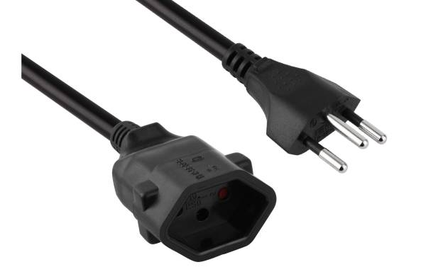 FURBER.power Verlängerungskabel T13-T12 10 m Schwarz