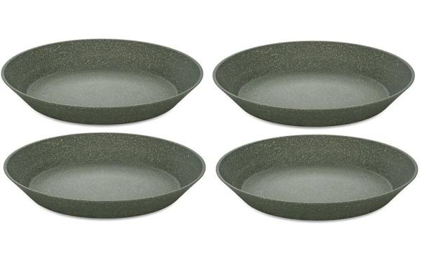 Koziol Suppen- & Pastateller Connect 24 cm, 4 Stück, Grau