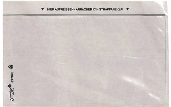 Antalis Dokumententasche C6/5 ohne Druck, 1000 Stück, Transparent