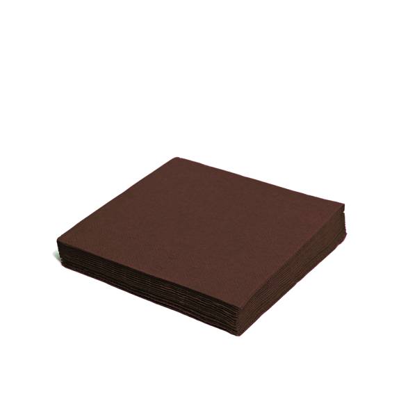 Serviette 2-lagig braun 33 x 33 cm – 50 Stück