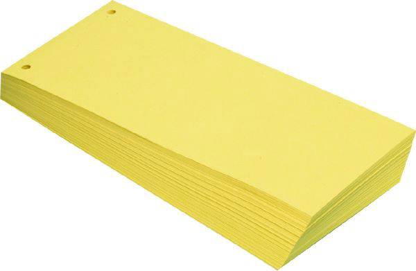 Trennstreifen 10,5x24cm gelb 100 Stück BÜROLINE 660573