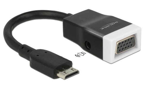 Delock Adapterkabel Mini-C-HDMI – VGA mit Audio